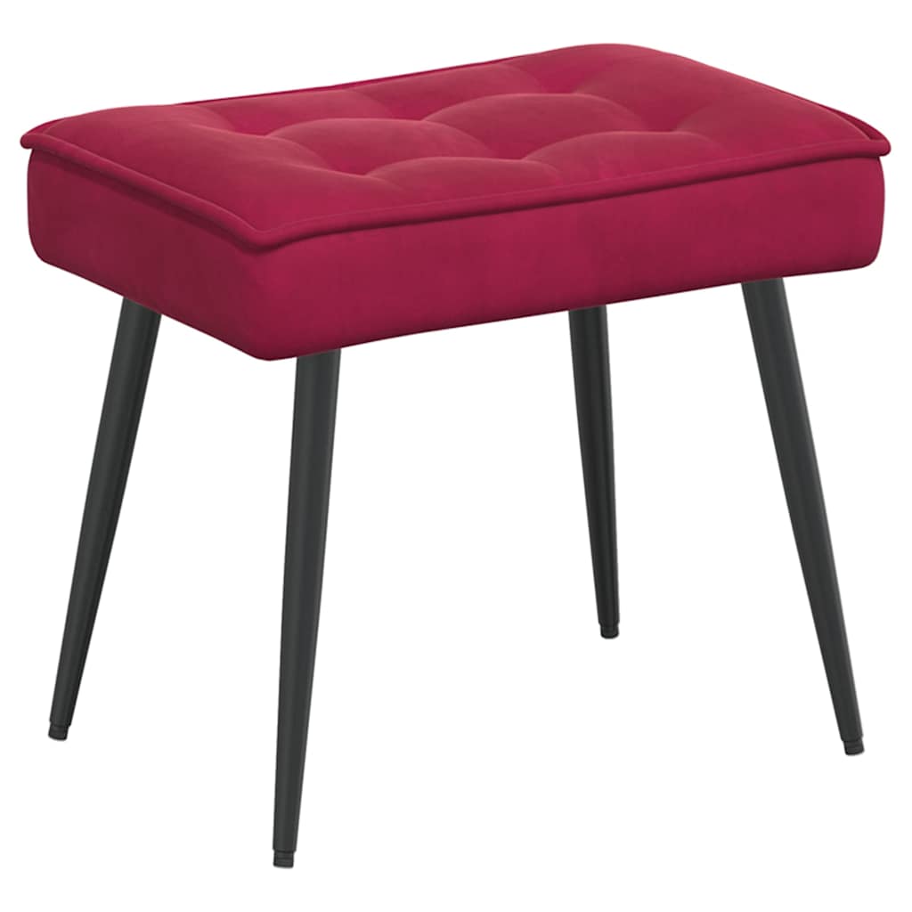 vidaXL Καρέκλα χαλάρωσης Wine Red 64x74x84 cm Velvet