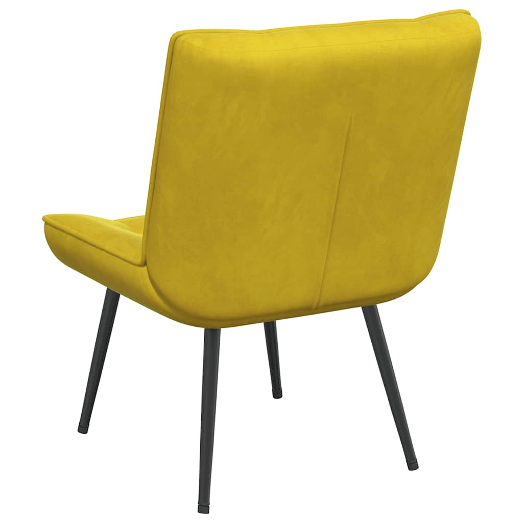 vidaXL Καρέκλα χαλάρωσης κίτρινη 64x74x84 cm Βελούδο