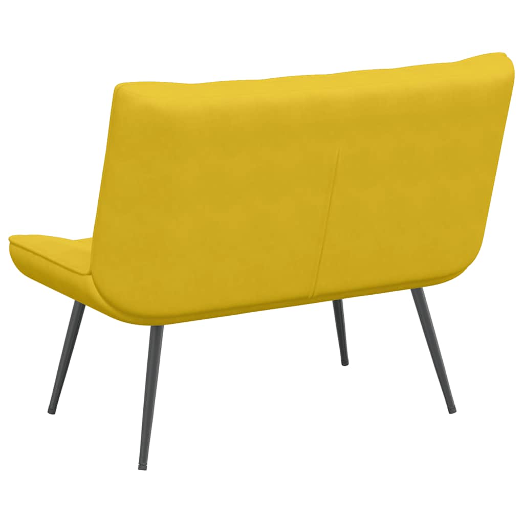 vidaXL Πάγκος Κίτρινο 110x74x84 εκ. Βελούδινος