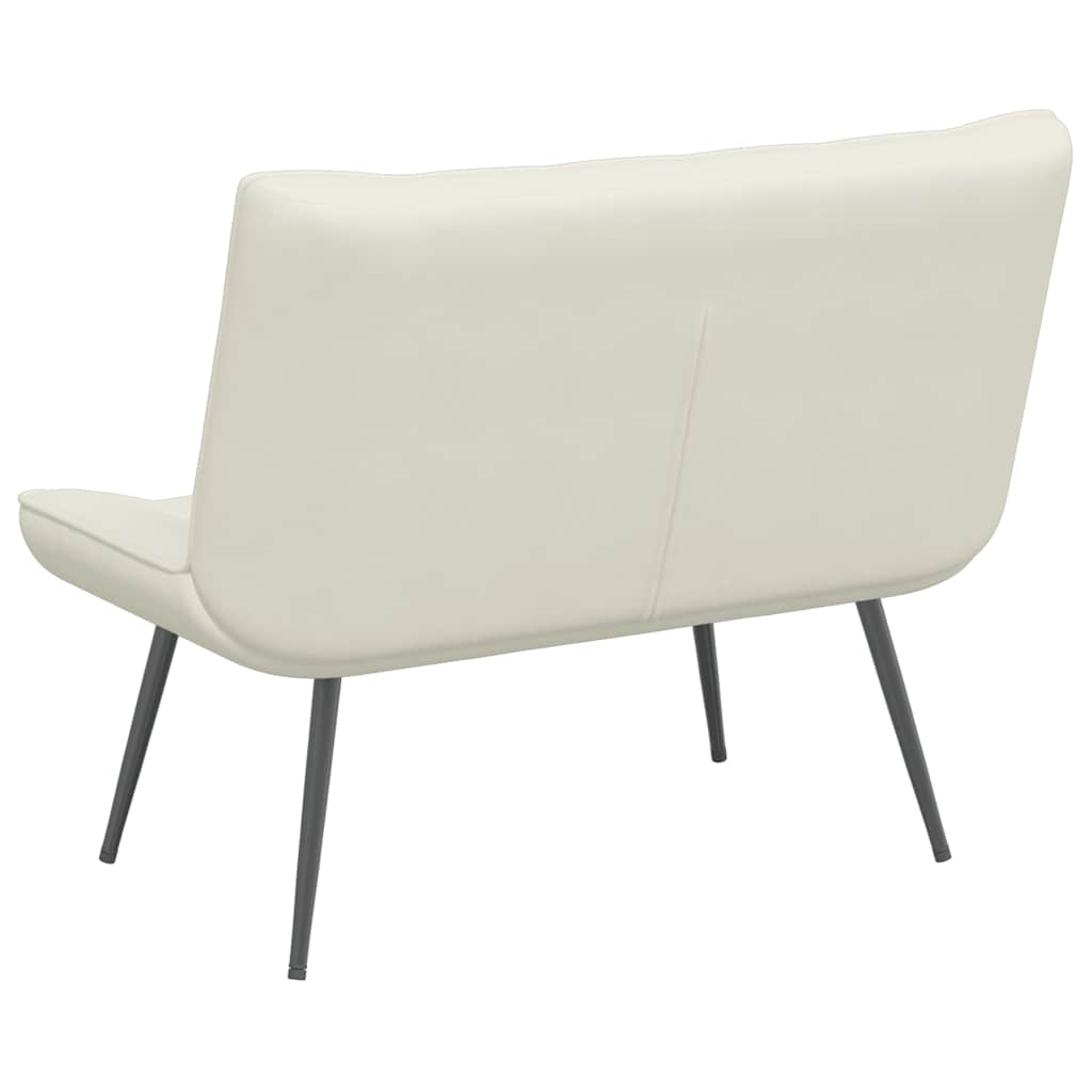 vidaXL Πάγκος Κρεμ 110x74x84 εκ. Βελούδινος