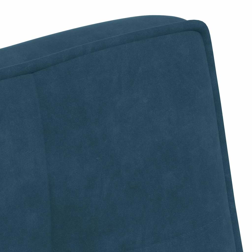 vidaXL Πάγκος Μπλε 110x74x84 εκ. Βελούδινος