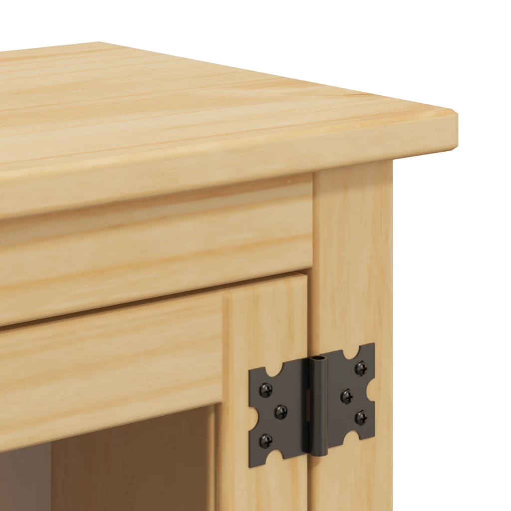 vidaXL Ντουλάπι Μπάνιου Επιτ. Corona 45x27x64,5εκ Μασίφ Ξύλο Πεύκου