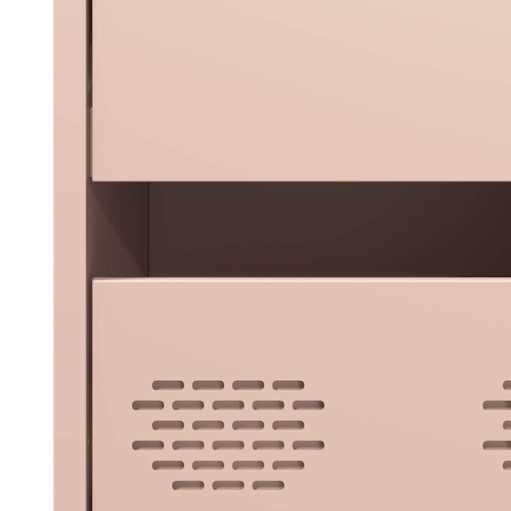 vidaXL Ντουλάπι Ροζ 68 x 39 x 101,5 εκ. από Χάλυβα