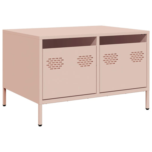 vidaXL Έπιπλο Τηλεόρασης Ροζ 68x50x43,5 εκ. Χάλυβας Ψυχρής Έλασης