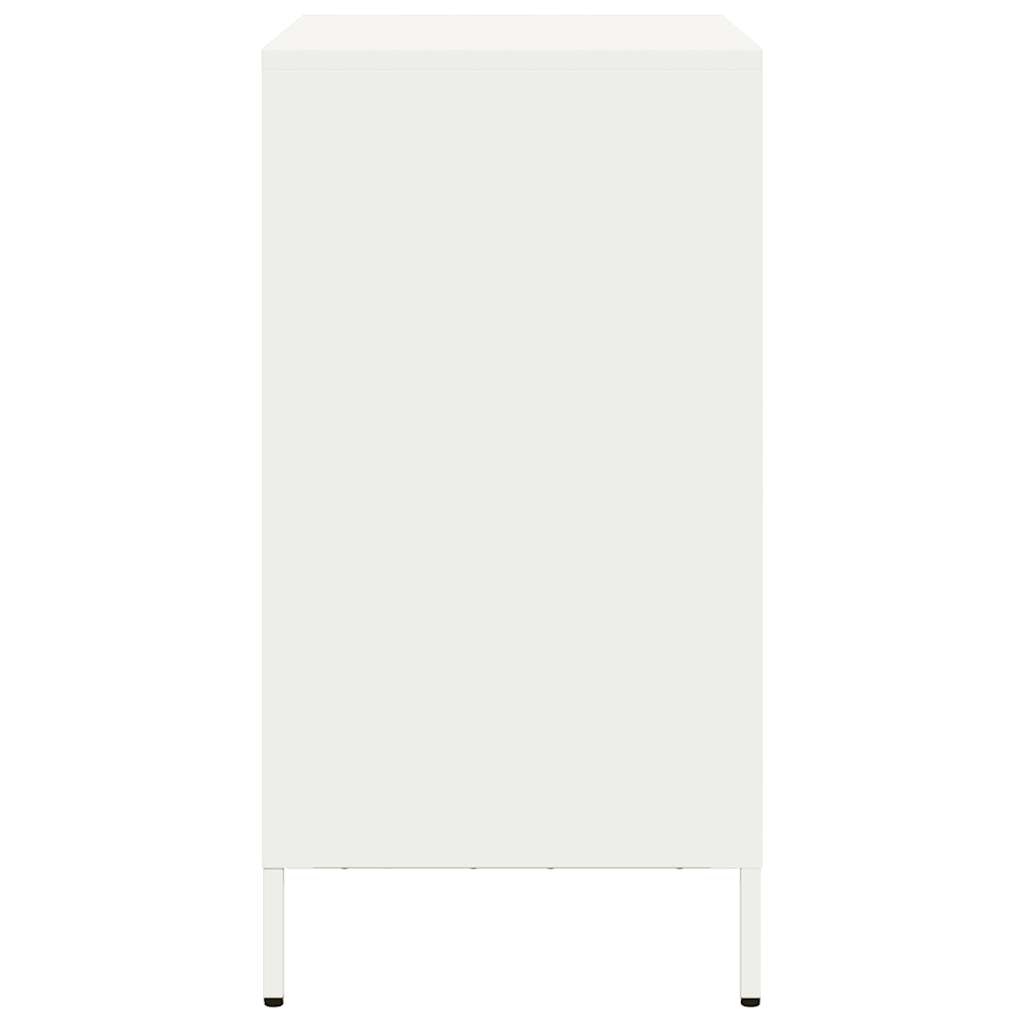 vidaXL Ντουλάπι Λευκό 68x39x73,5 εκ. από Χάλυβα Ψυχρής Έλασης