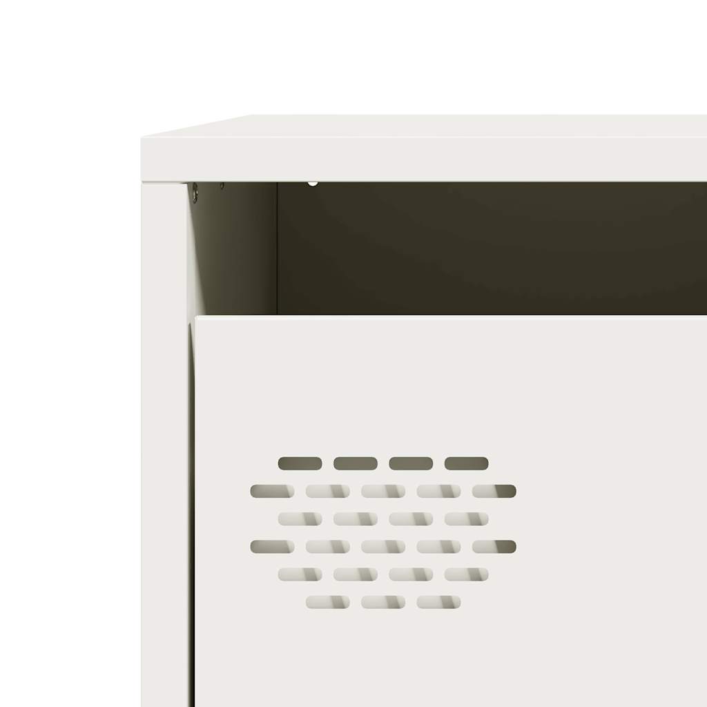 vidaXL Ντουλάπι Λευκό 68x39x73,5 εκ. από Χάλυβα Ψυχρής Έλασης