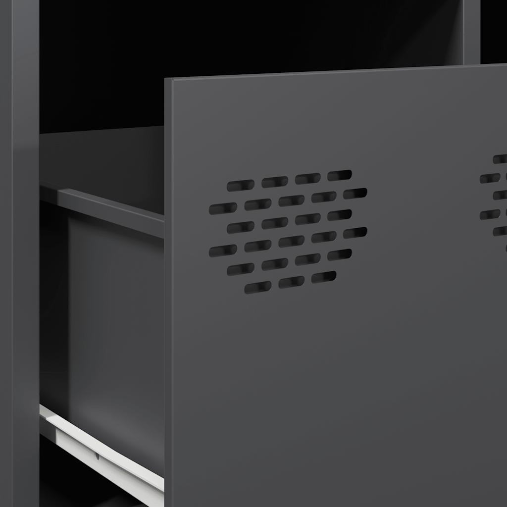 vidaXL Τραπεζάκι Σαλονιού Ανθρακί 101,5x50x43,5εκ Χάλυβα Ψυχρής Έλασης