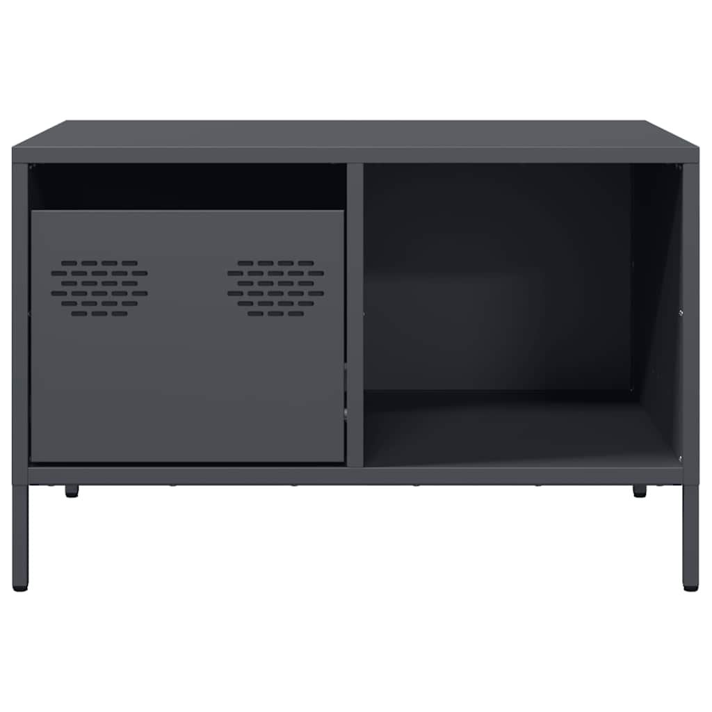 vidaXL Τραπεζάκι Σαλονιού Ανθρακί 68,5x50x43,5εκ Χάλυβα Ψυχρής Έλασης