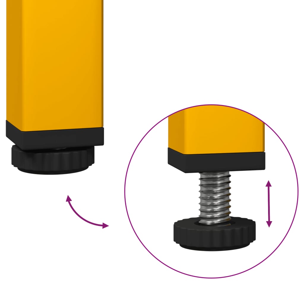 vidaXL Ντουλάπι Μουσταρδί 68x39x73,5 εκ. από Χάλυβα Ψυχρής Έλασης