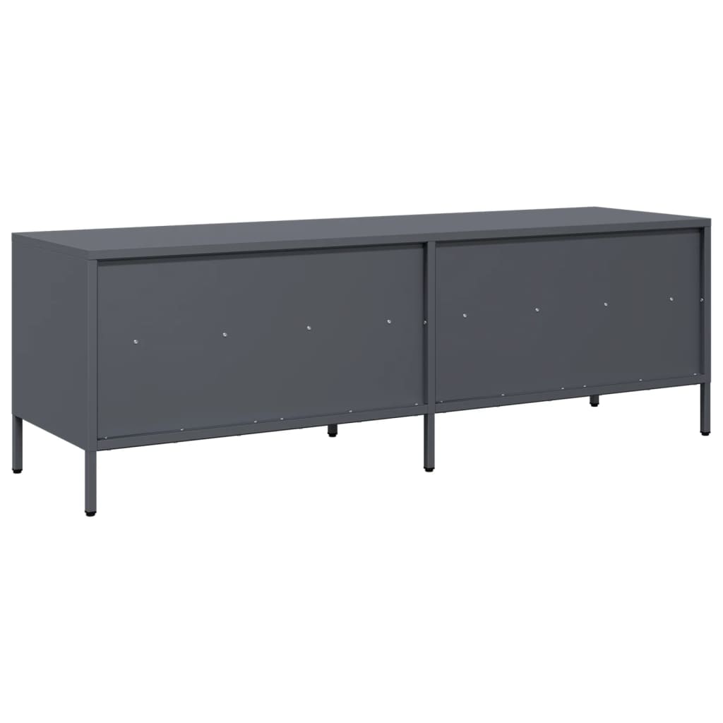 vidaXL Έπιπλο Τηλεόρασης Ανθρακί 135x39x43,5 εκ. Ατσάλι Ψυχρής Έλασης