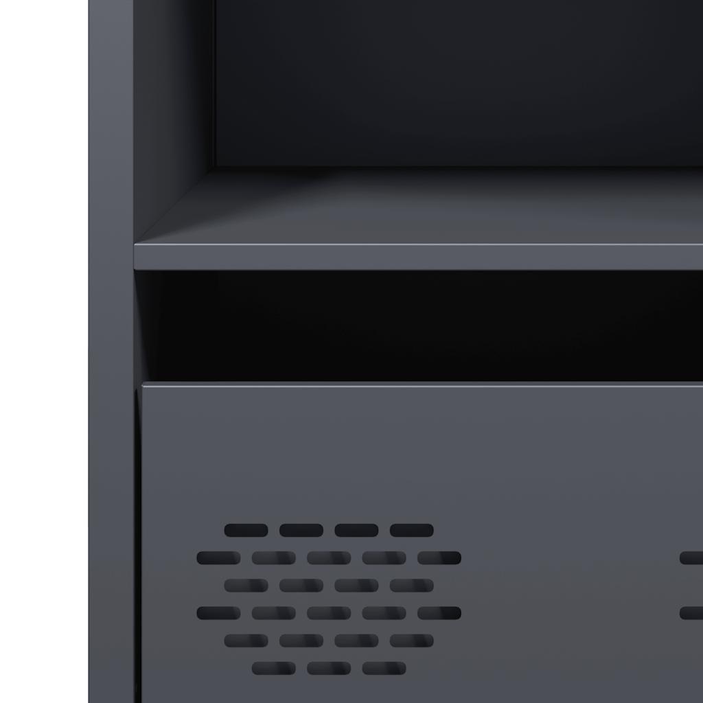 vidaXL Ντουλάπι Ανθρακί 35x39x73,5 εκ. από Χάλυβα Ψυχρής Έλασης