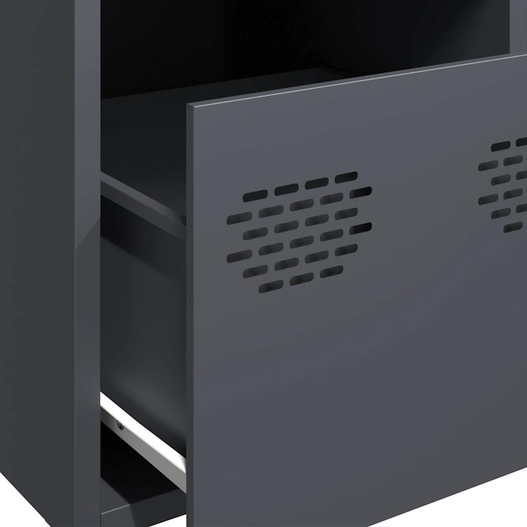 vidaXL Ντουλάπι Ανθρακί 39x35x103,5 εκ. από Ατσάλι