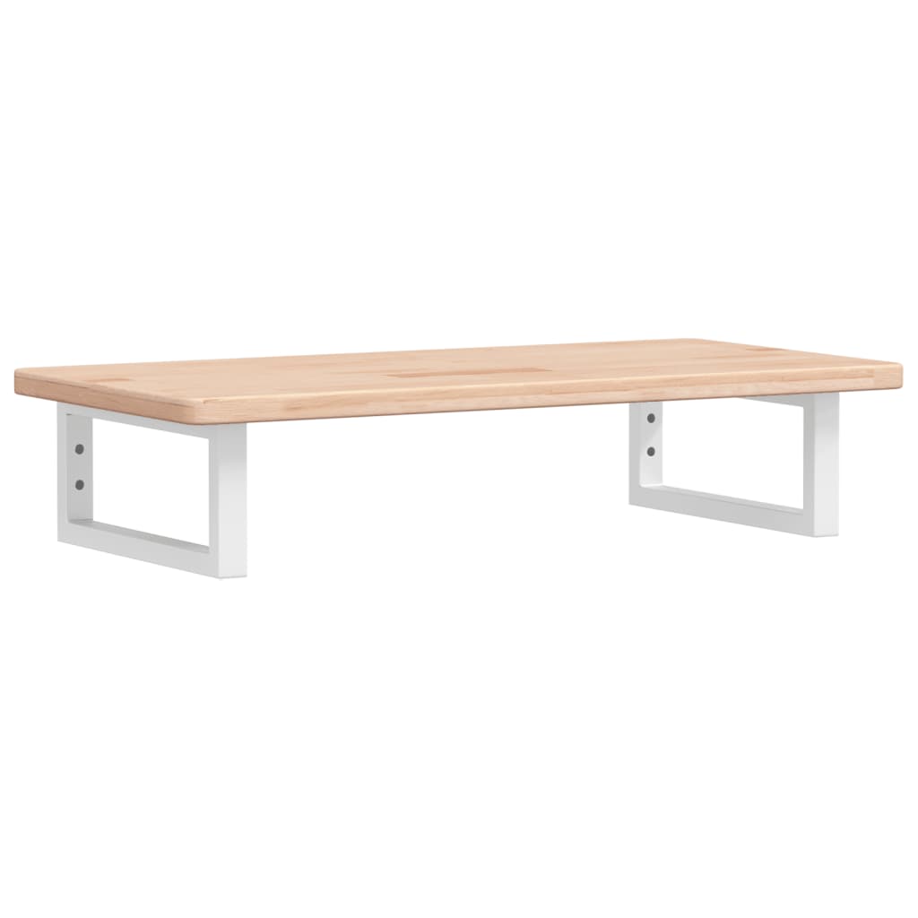 vidaXL Ράφι Νιπτήρα Τοίχου από Ατσάλι / Μασίφ Ξύλο Δρυός