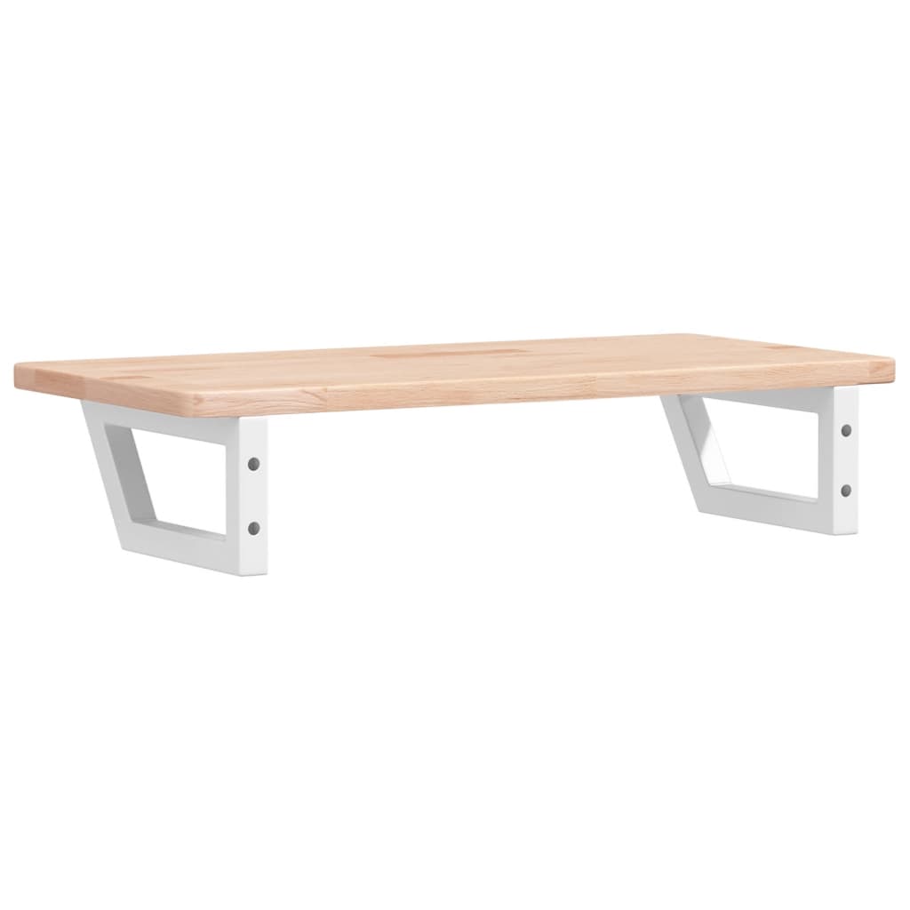 vidaXL Ράφι Νιπτήρα Τοίχου από Ατσάλι / Μασίφ Ξύλο Δρυός