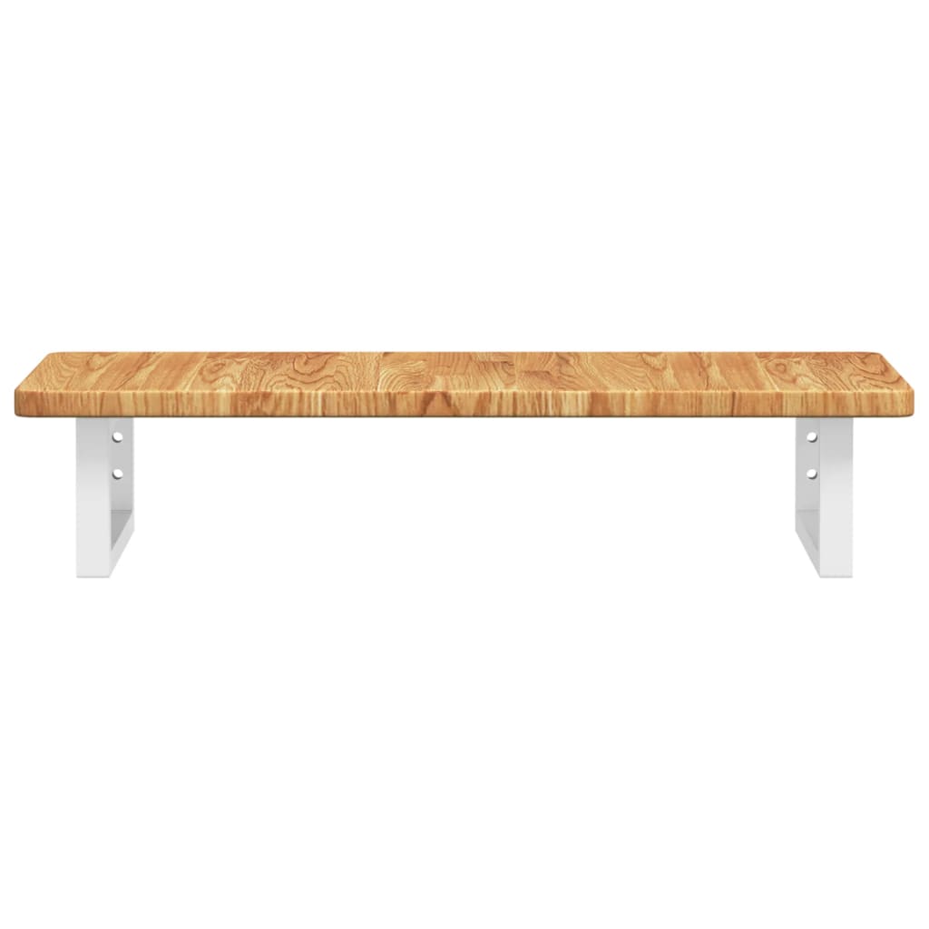 vidaXL Ράφι Νιπτήρα Τοίχου από Ατσάλι / Μασίφ Ξύλο Δρυός