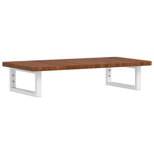 vidaXL Ράφι Νιπτήρα Τοίχου από Ατσάλι / Μασίφ Ξύλο Δρυός