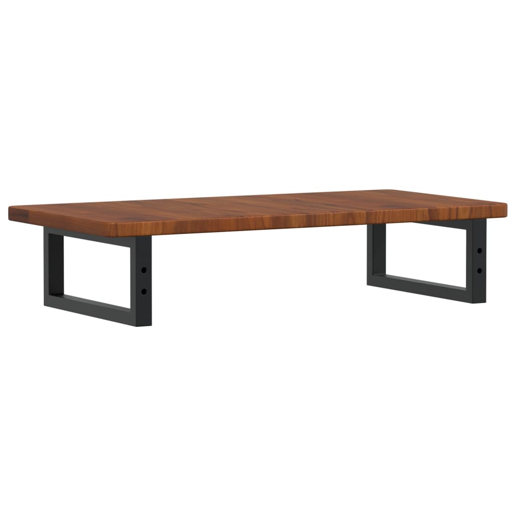 vidaXL Ράφι Νιπτήρα Τοίχου από Ατσάλι / Μασίφ Ξύλο Δρυός