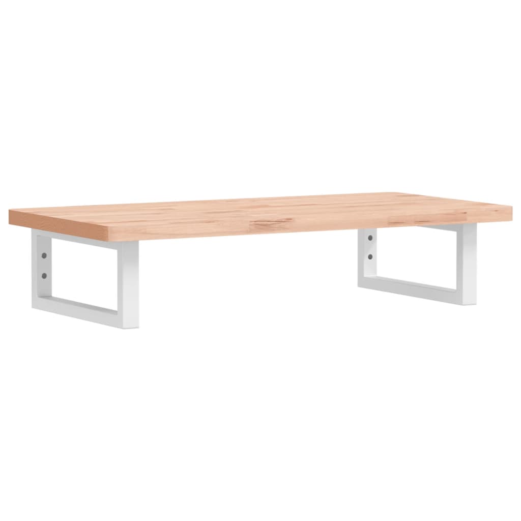 vidaXL Ράφι Νιπτήρα Τοίχου από Ατσάλι / Μασίφ Ξύλο Οξιάς