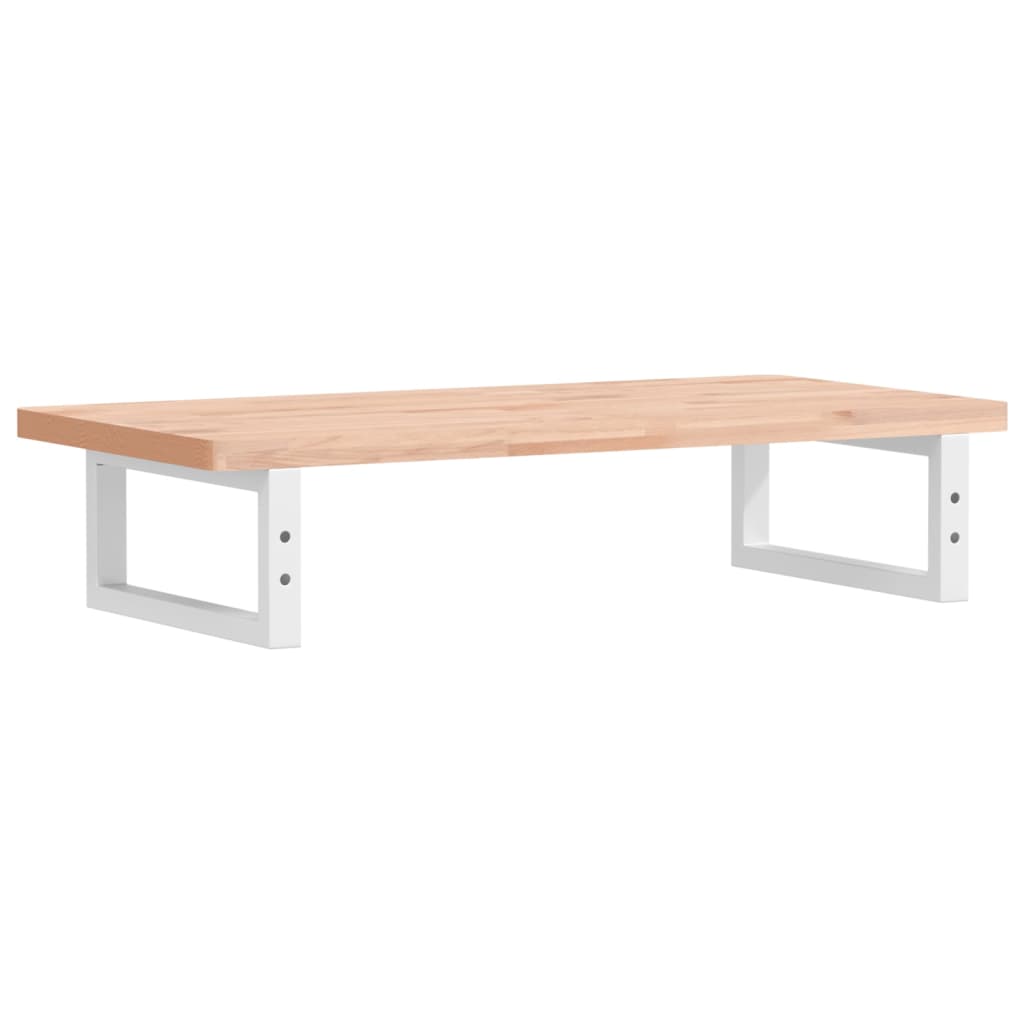 vidaXL Ράφι Νιπτήρα Τοίχου από Ατσάλι / Μασίφ Ξύλο Οξιάς