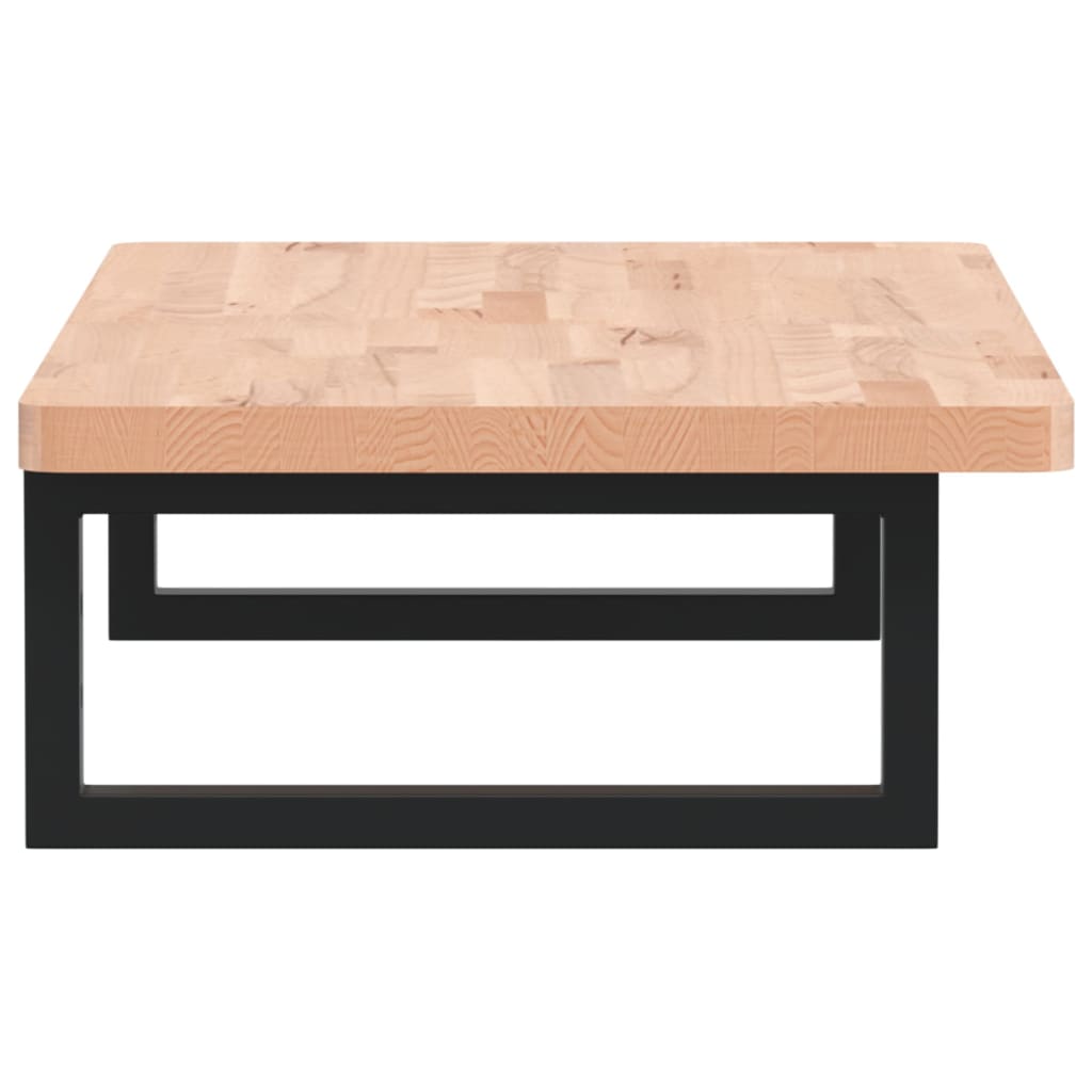 vidaXL Ράφι Νιπτήρα Τοίχου από Ατσάλι / Μασίφ Ξύλο Οξιάς