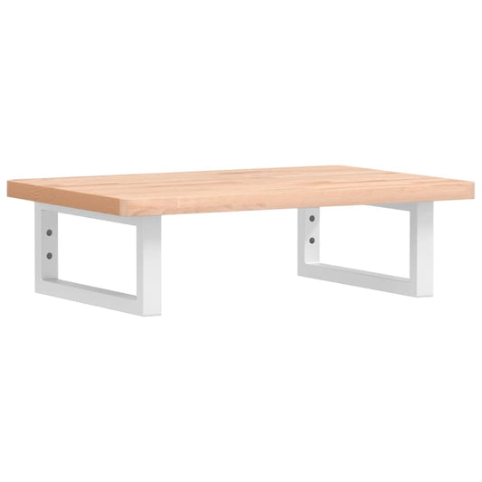 vidaXL Ράφι Νιπτήρα Τοίχου από Ατσάλι / Μασίφ Ξύλο Οξιάς