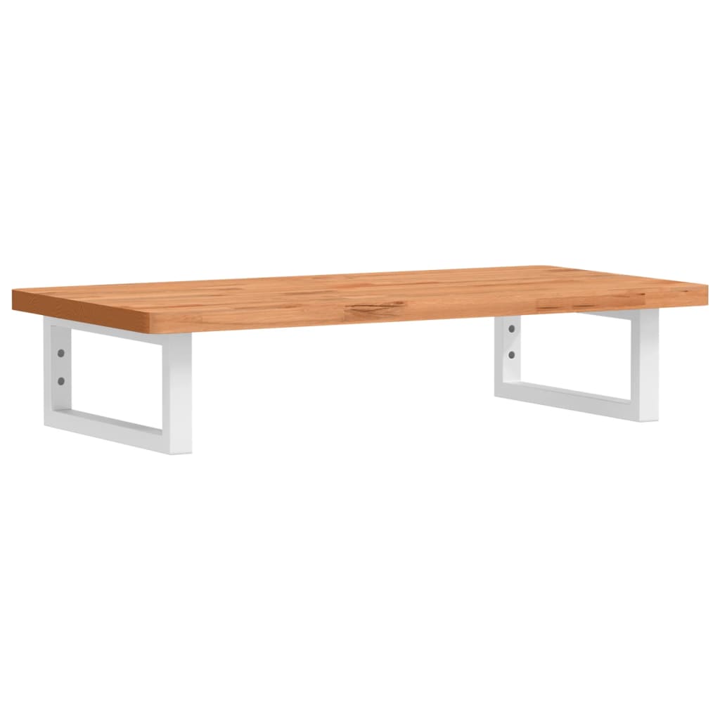 vidaXL Ράφι Νιπτήρα Τοίχου από Ατσάλι / Μασίφ Ξύλο Οξιάς