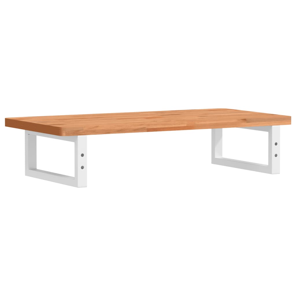 vidaXL Ράφι Νιπτήρα Τοίχου από Ατσάλι / Μασίφ Ξύλο Οξιάς