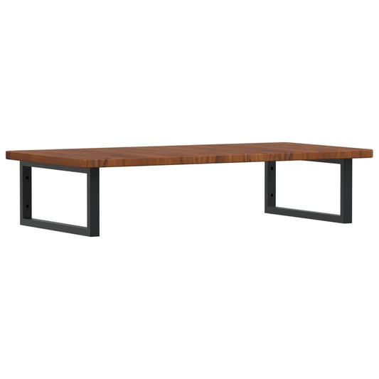 vidaXL Ράφι Νιπτήρα Τοίχου από Ατσάλι / Μασίφ Ξύλο Δρυός