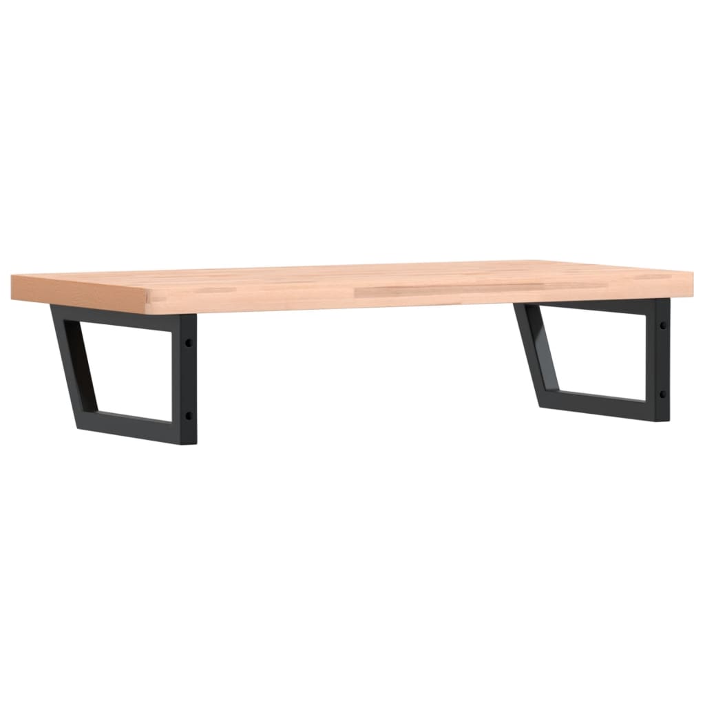 vidaXL Ράφι Νιπτήρα Τοίχου από Ατσάλι / Μασίφ Ξύλο Οξιάς