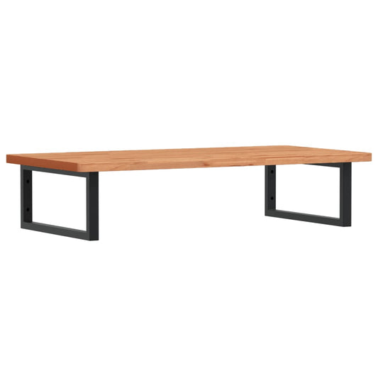 vidaXL Ράφι Νιπτήρα Τοίχου από Ατσάλι / Μασίφ Ξύλο Οξιάς