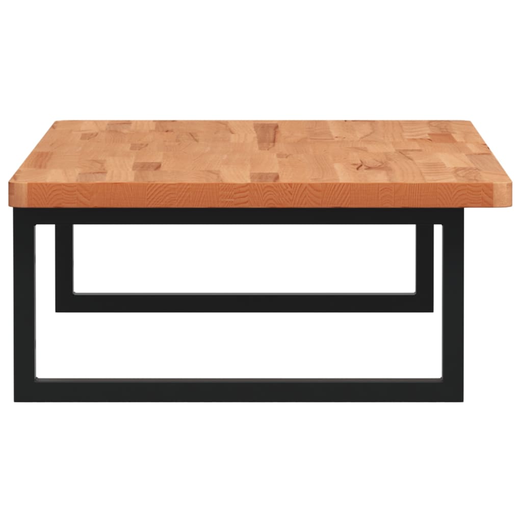 vidaXL Ράφι Νιπτήρα Τοίχου από Ατσάλι / Μασίφ Ξύλο Οξιάς