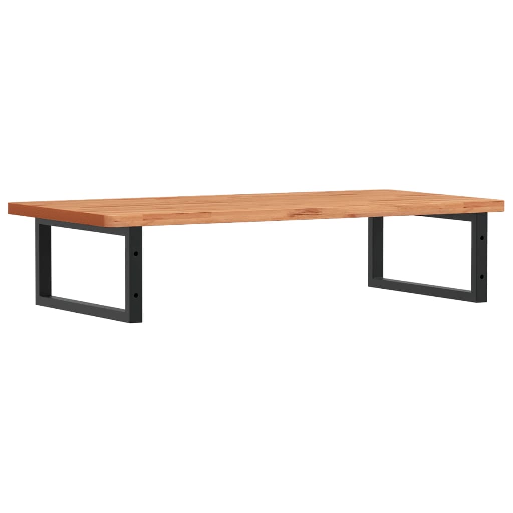 vidaXL Ράφι Νιπτήρα Τοίχου από Ατσάλι / Μασίφ Ξύλο Οξιάς