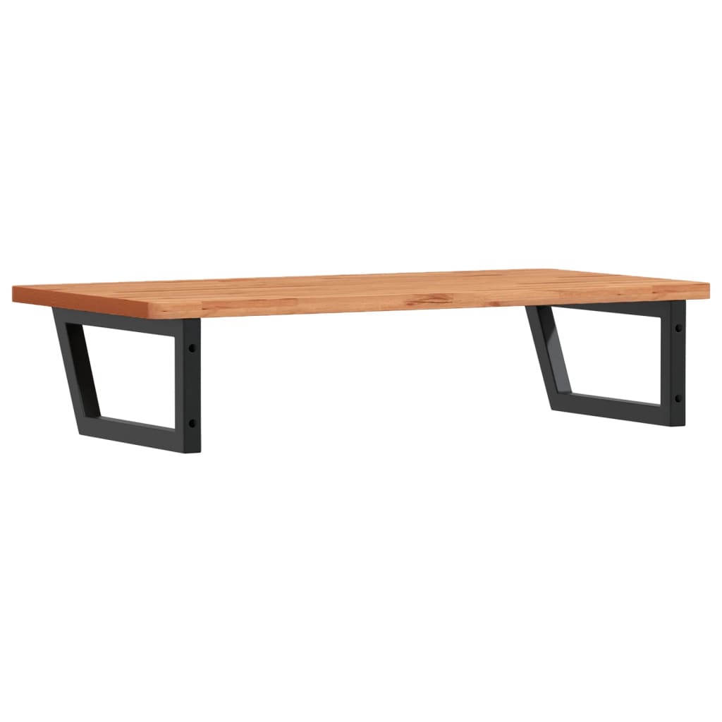 vidaXL Ράφι Νιπτήρα Τοίχου από Ατσάλι / Μασίφ Ξύλο Οξιάς