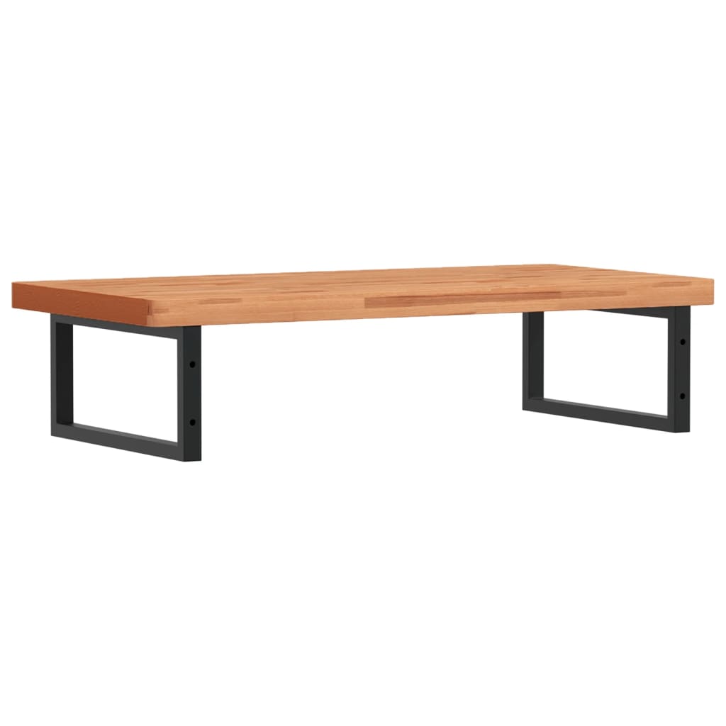 vidaXL Ράφι Νιπτήρα Τοίχου από Ατσάλι / Μασίφ Ξύλο Οξιάς