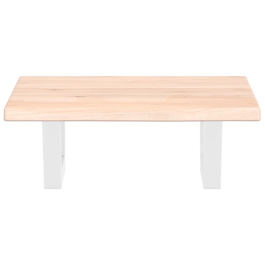 vidaXL Ράφι Νιπτήρα Τοίχου από Ατσάλι / Μασίφ Ξύλο Δρυός