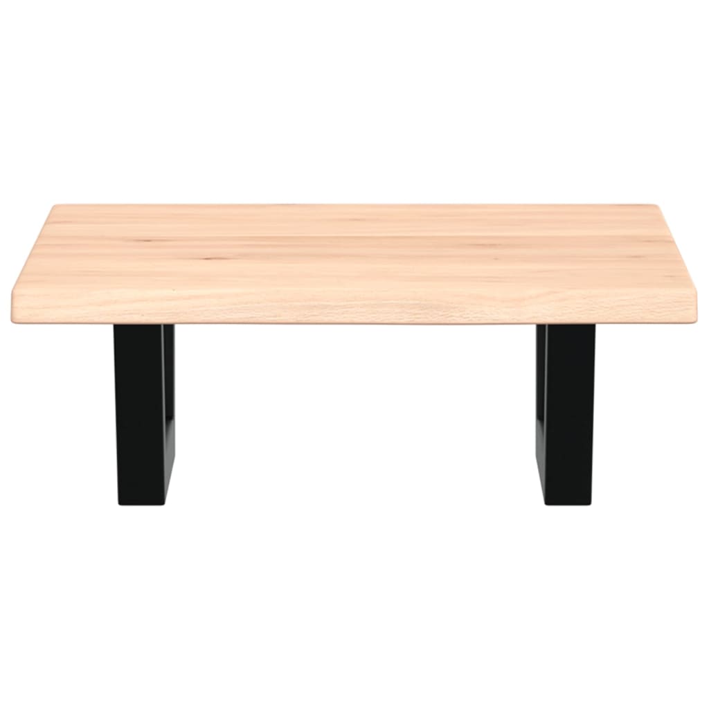 vidaXL Ράφι Νιπτήρα Τοίχου από Ατσάλι / Μασίφ Ξύλο Δρυός