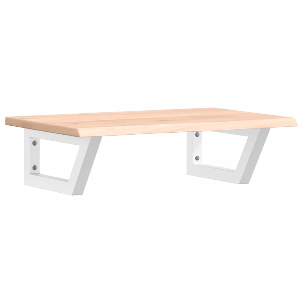 vidaXL Ράφι Νιπτήρα Τοίχου από Ατσάλι / Μασίφ Ξύλο Δρυός