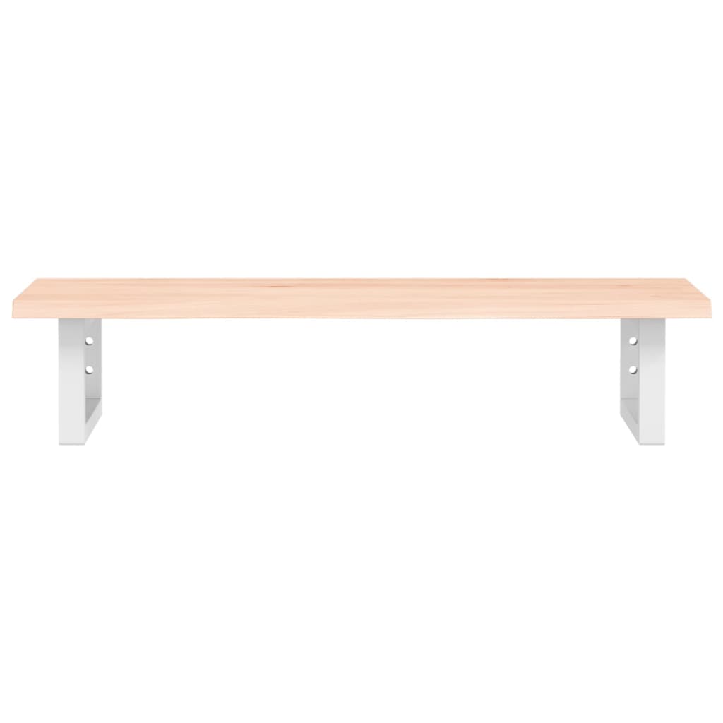 vidaXL Ράφι Νιπτήρα Τοίχου από Ατσάλι / Μασίφ Ξύλο Δρυός