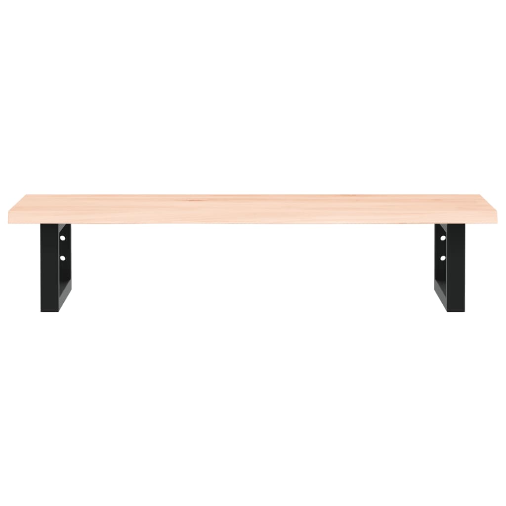 vidaXL Ράφι Νιπτήρα Τοίχου από Ατσάλι / Μασίφ Ξύλο Δρυός