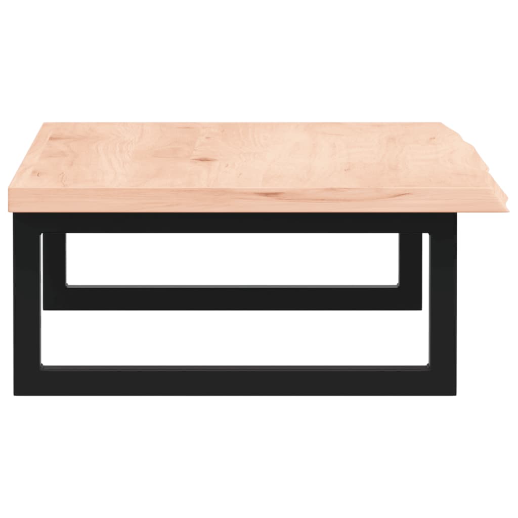 vidaXL Ράφι Νιπτήρα Τοίχου από Ατσάλι / Μασίφ Ξύλο Δρυός