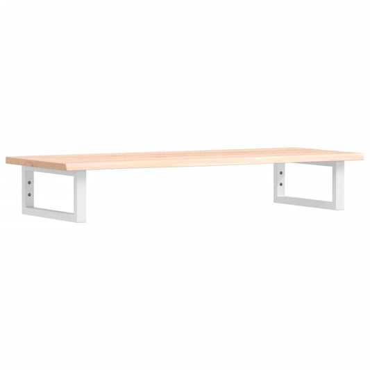 vidaXL Ράφι Νιπτήρα Τοίχου από Ατσάλι / Μασίφ Ξύλο Δρυός