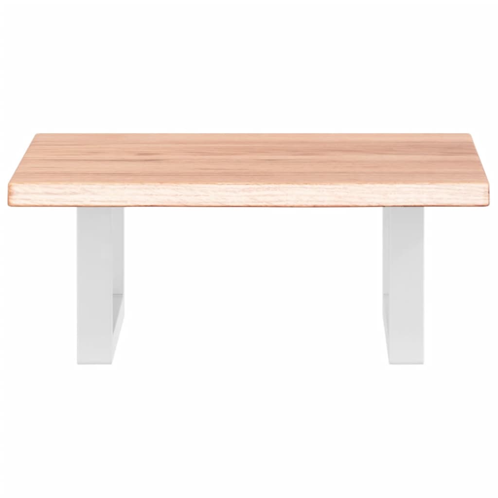 vidaXL Ράφι Νιπτήρα Τοίχου από Ατσάλι / Μασίφ Ξύλο Δρυός