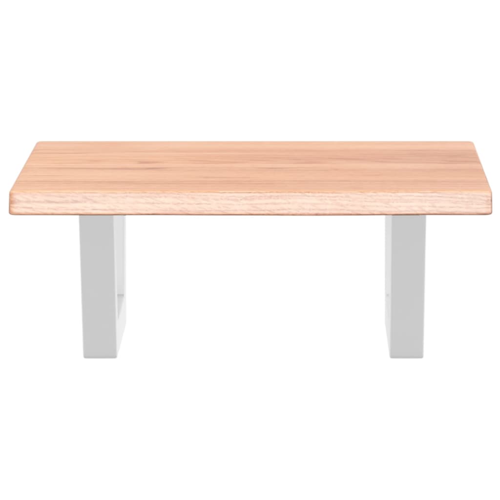 vidaXL Ράφι Νιπτήρα Τοίχου από Ατσάλι / Μασίφ Ξύλο Δρυός