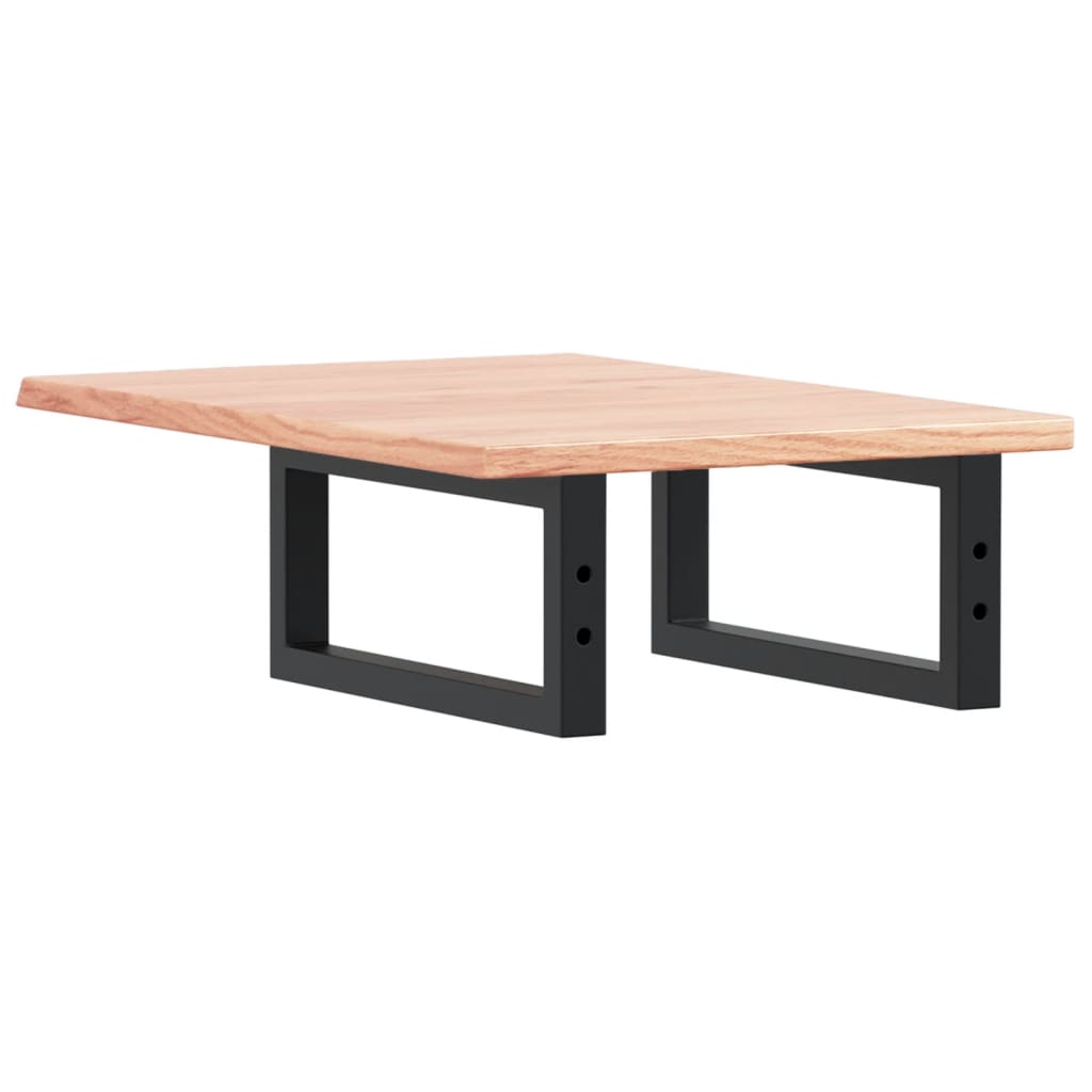 vidaXL Ράφι Νιπτήρα Τοίχου από Ατσάλι / Μασίφ Ξύλο Δρυός