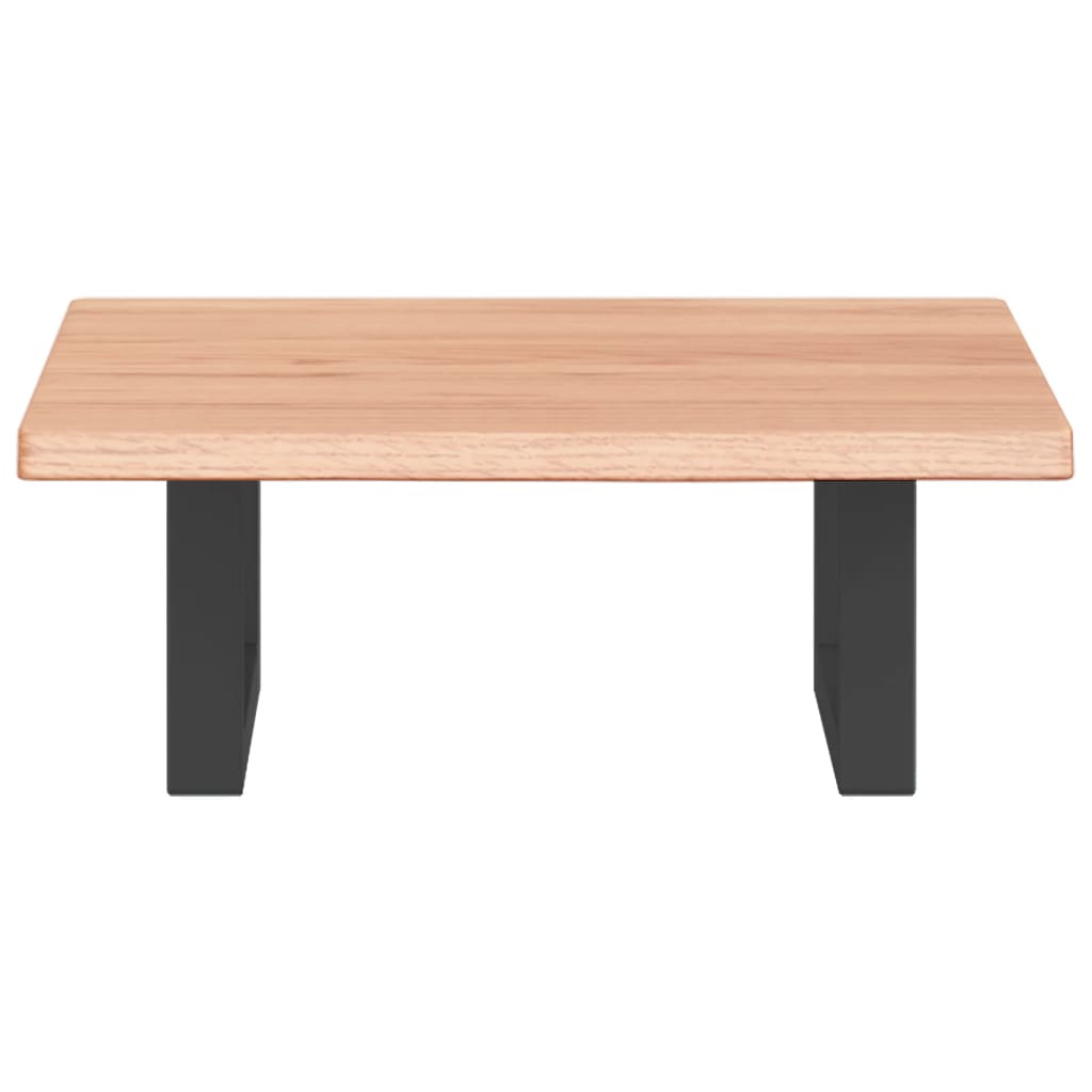 vidaXL Ράφι Νιπτήρα Τοίχου από Ατσάλι / Μασίφ Ξύλο Δρυός