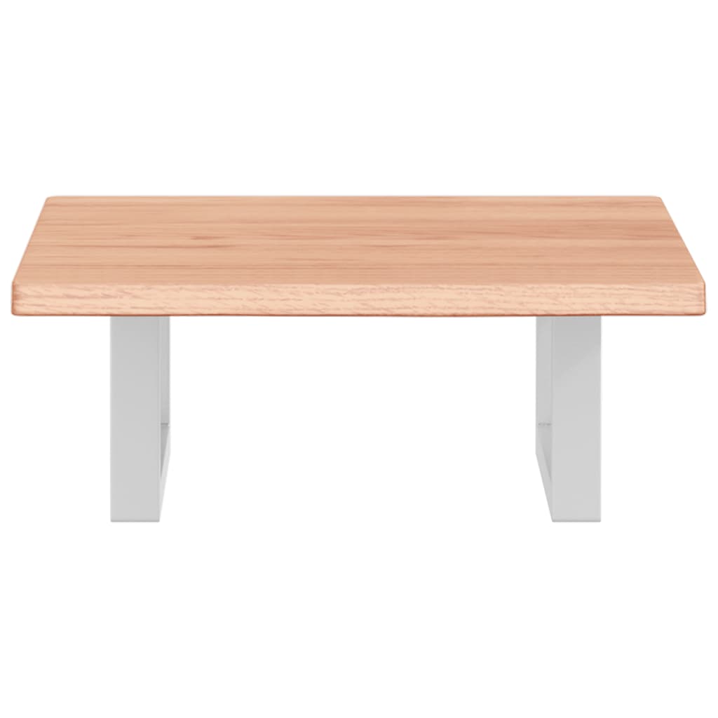 vidaXL Ράφι Νιπτήρα Τοίχου από Ατσάλι / Μασίφ Ξύλο Δρυός