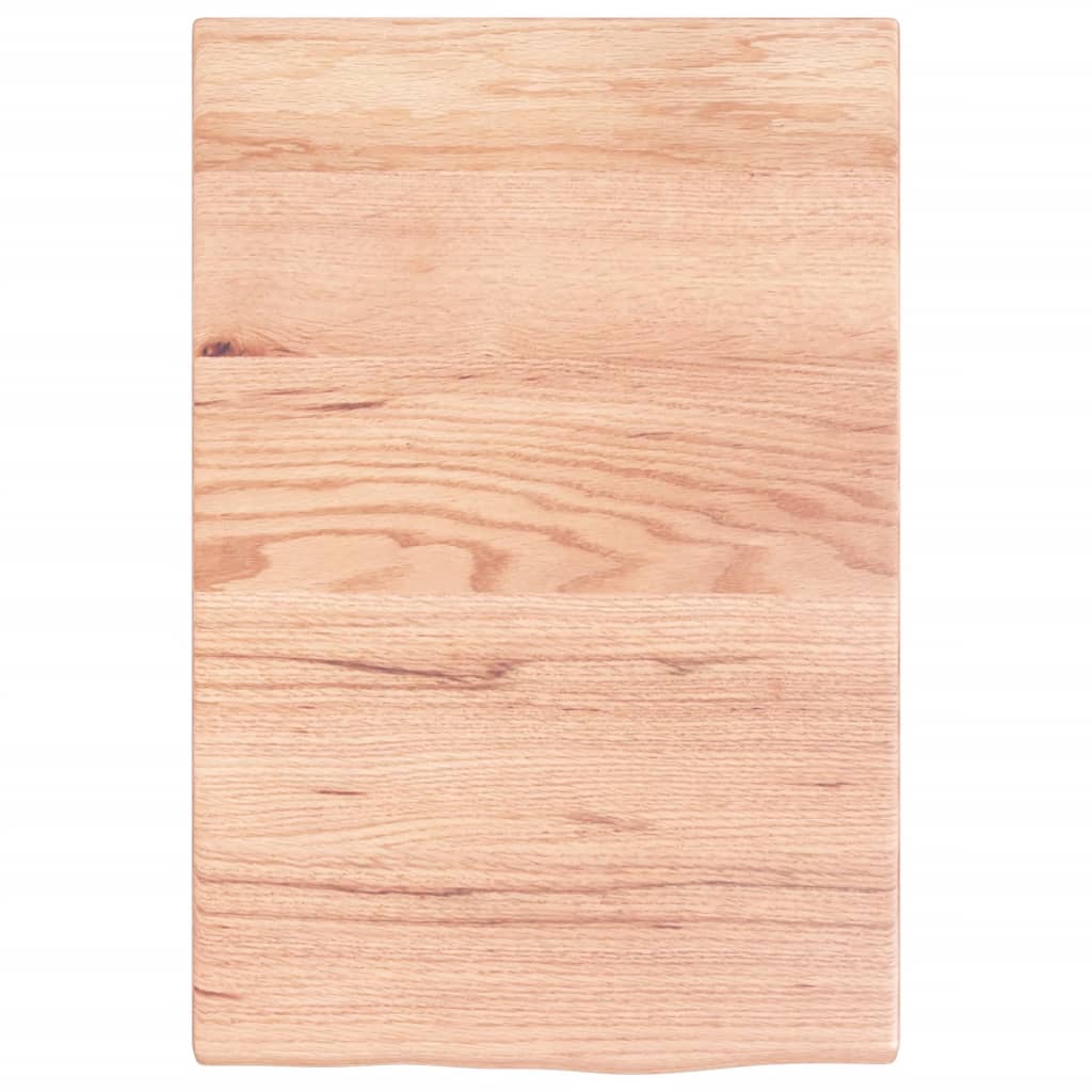 vidaXL Ράφι Νιπτήρα Τοίχου από Ατσάλι / Μασίφ Ξύλο Δρυός