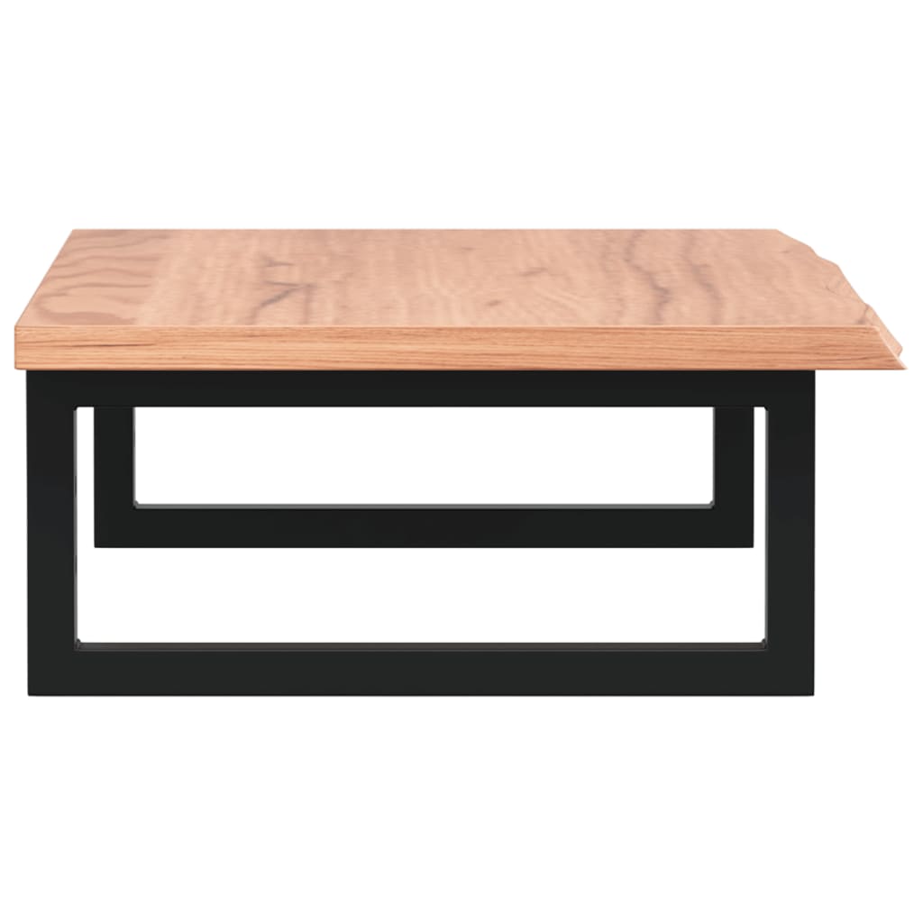 vidaXL Ράφι Νιπτήρα Τοίχου από Ατσάλι / Μασίφ Ξύλο Δρυός