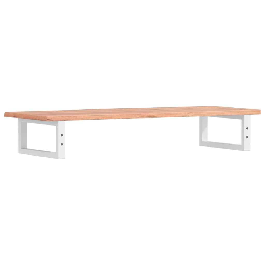 vidaXL Ράφι Νιπτήρα Τοίχου από Ατσάλι / Μασίφ Ξύλο Δρυός