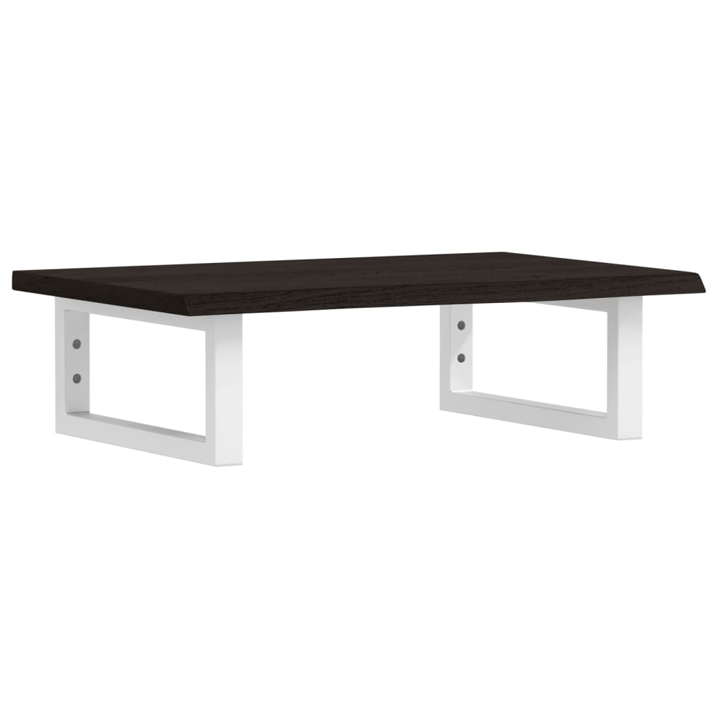 vidaXL Ράφι Νιπτήρα Τοίχου από Ατσάλι / Μασίφ Ξύλο Δρυός